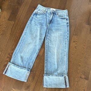 Dear John Light Blue Cropped and Cuffed Jeans